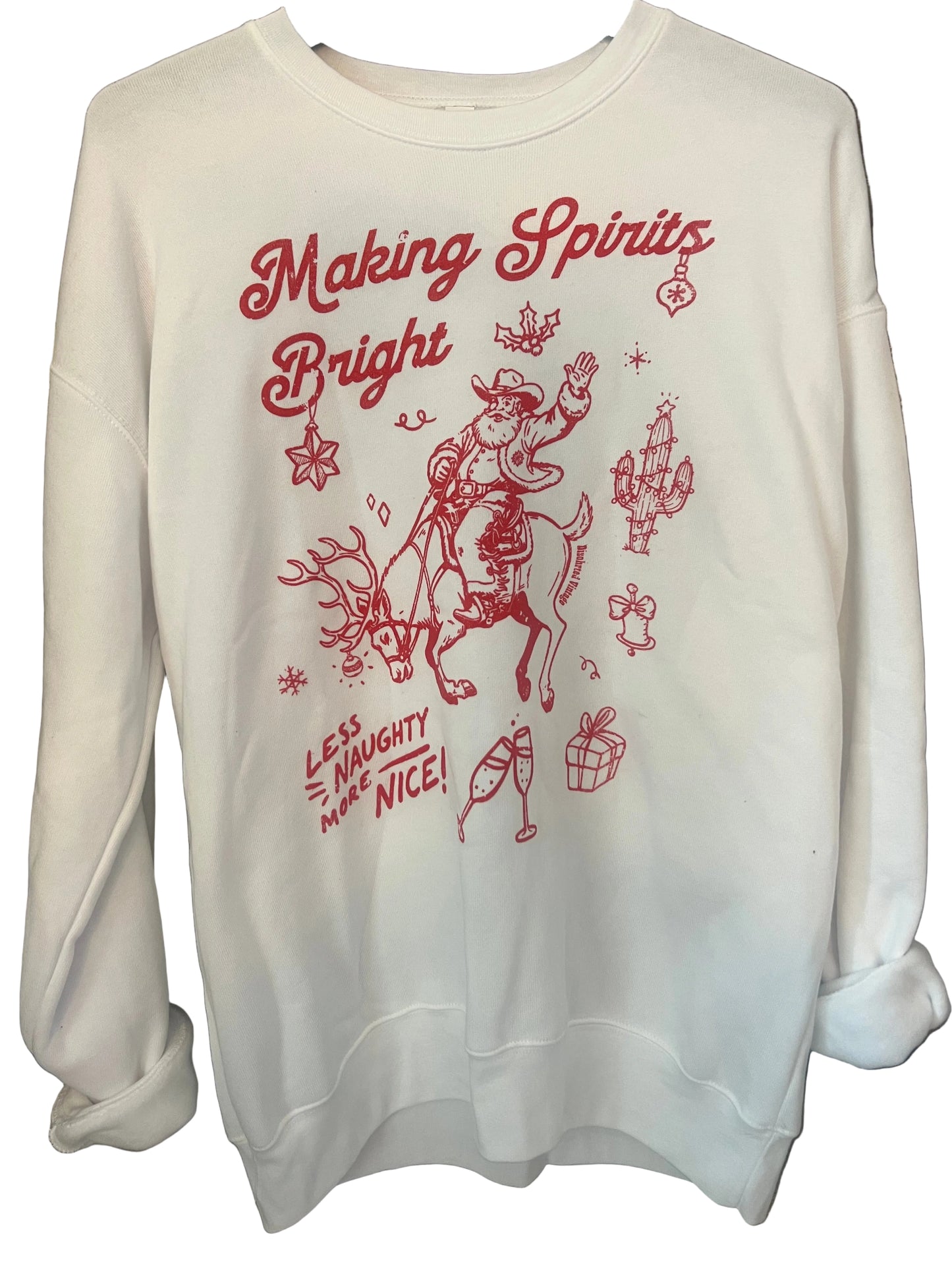 Making spirits bright sweatshirt