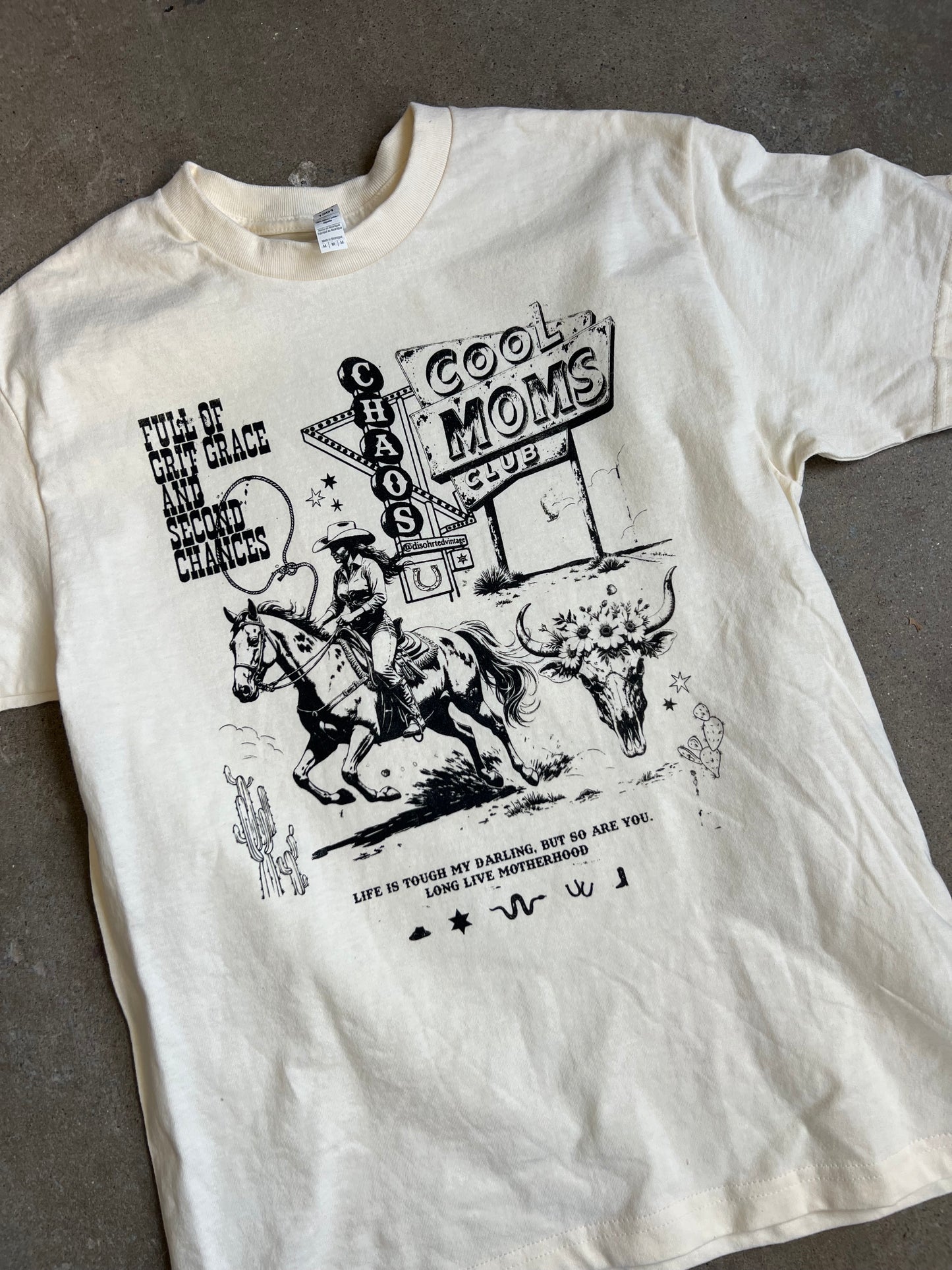 Cool moms club western tee