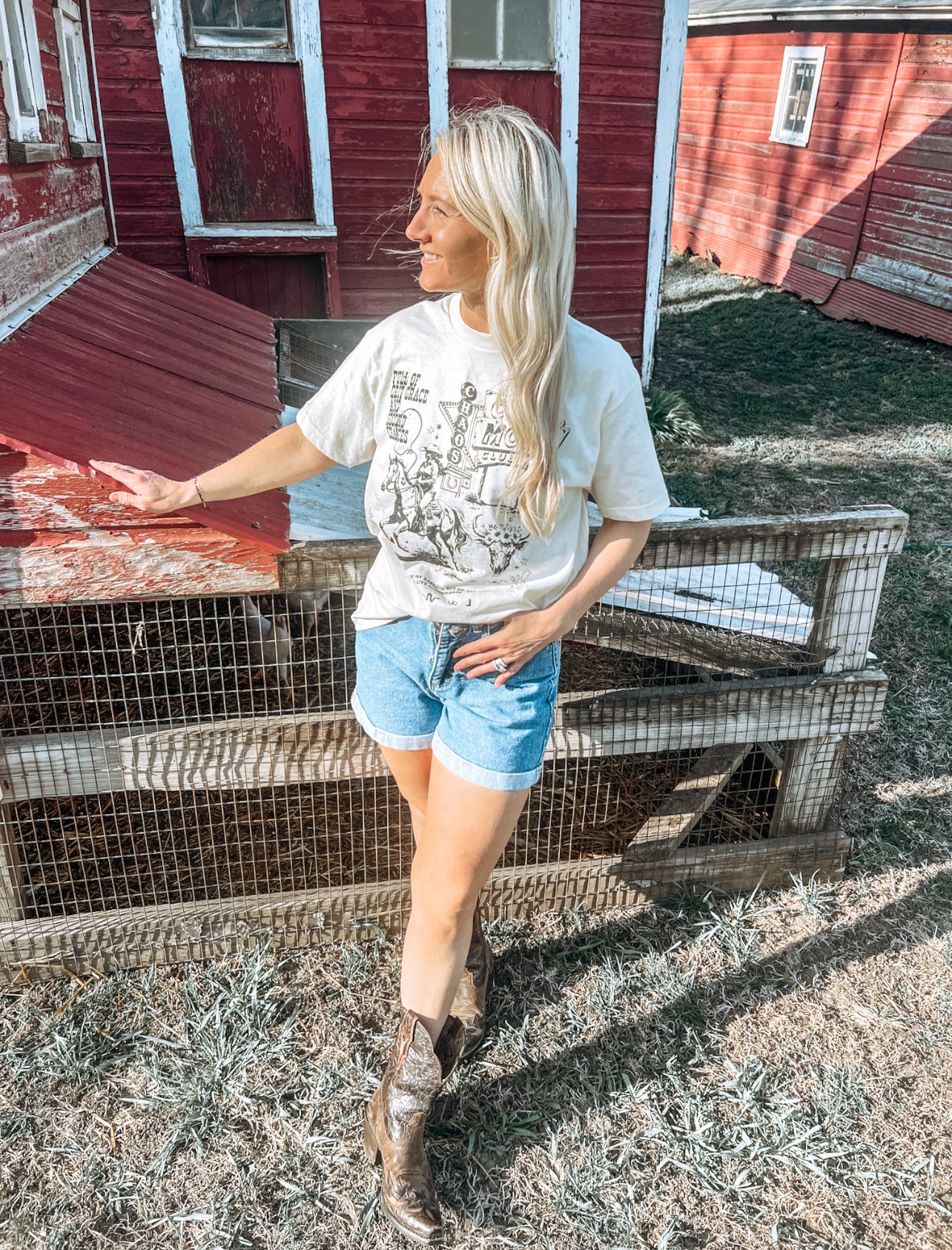 Cool moms club western tee