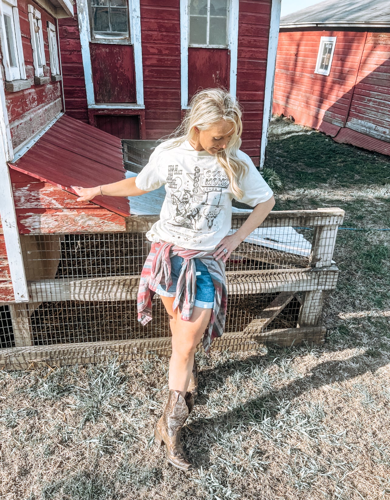Cool moms club western tee