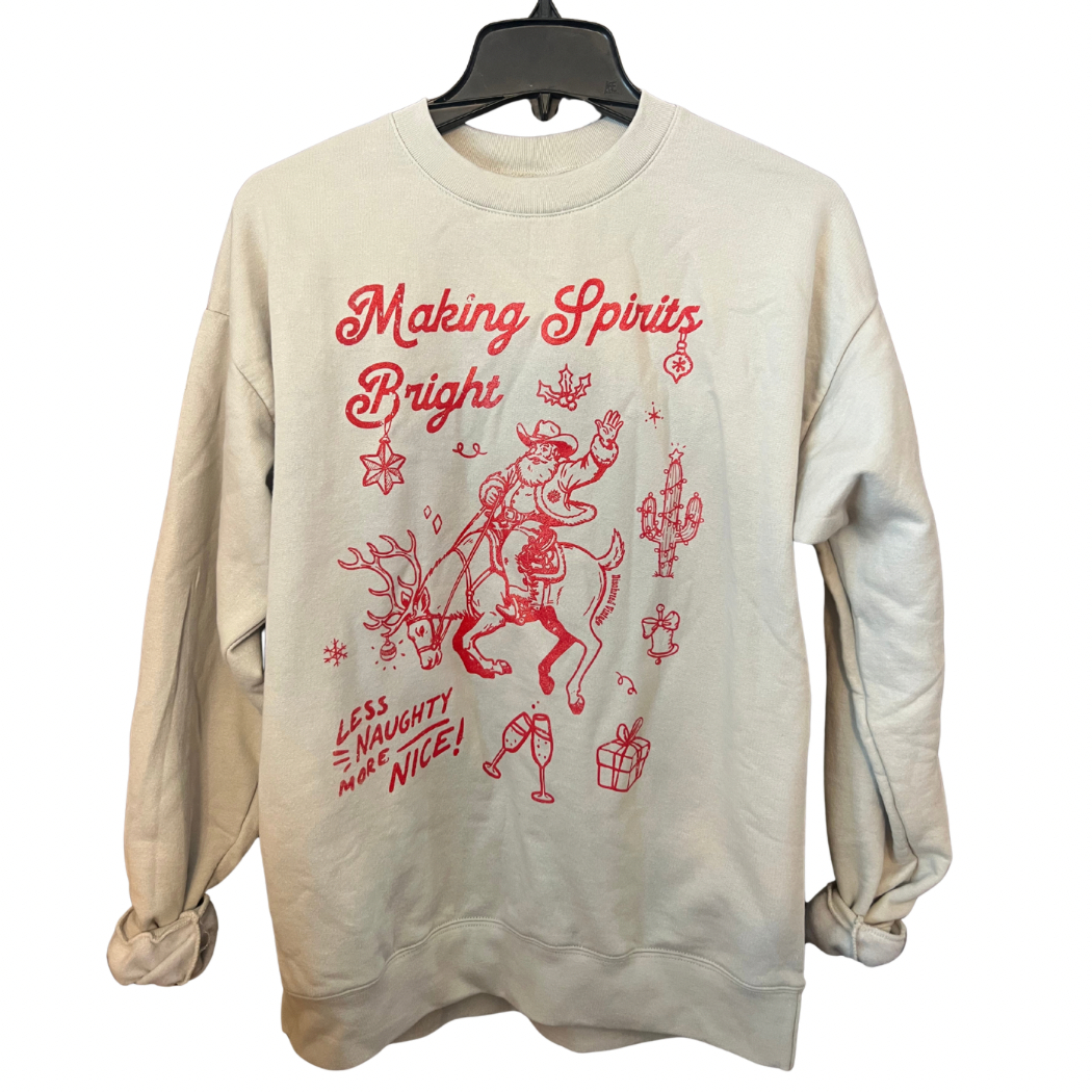 Making spirits bright sweatshirt