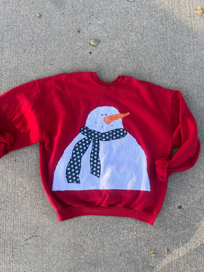 Vintage snowman sweatshirt