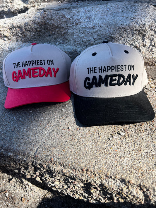 Happiest on Game day trucker hat