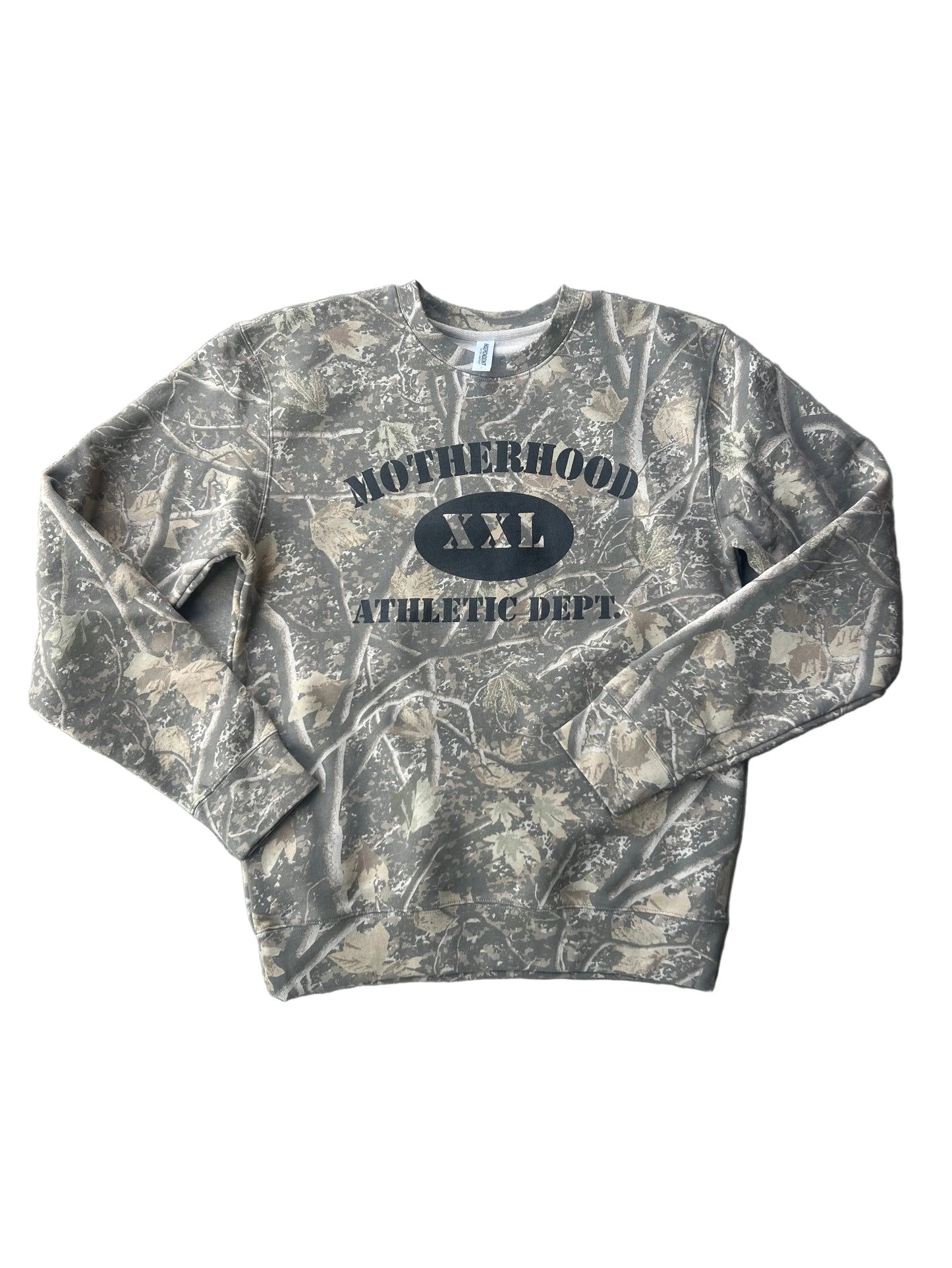 Motherhood camo crewneck