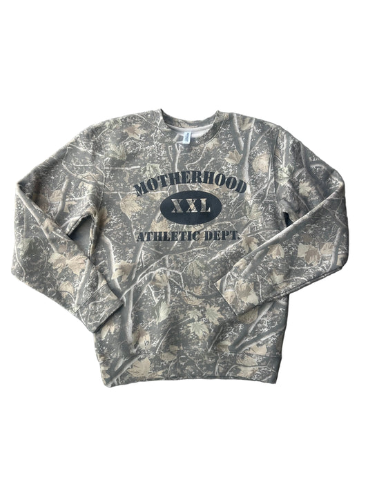 Motherhood camo crewneck