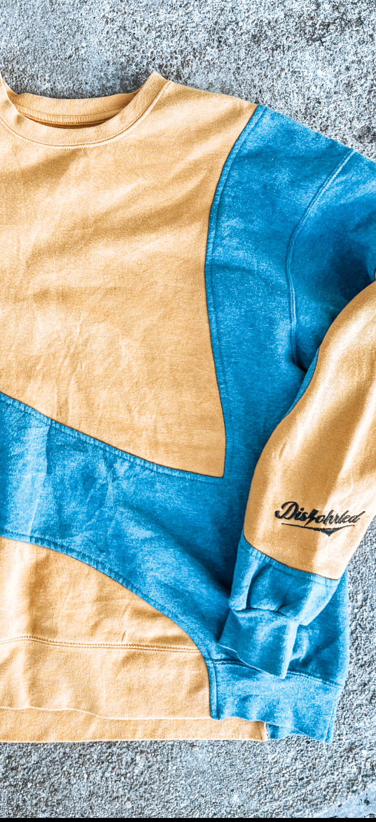 Upcycled disohrted crewneck