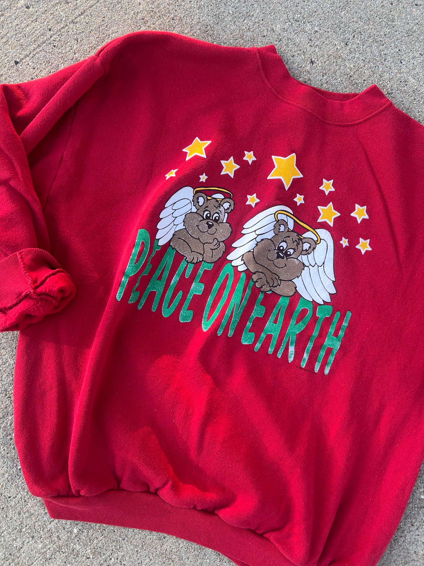 Vintage peace on earth crewneck