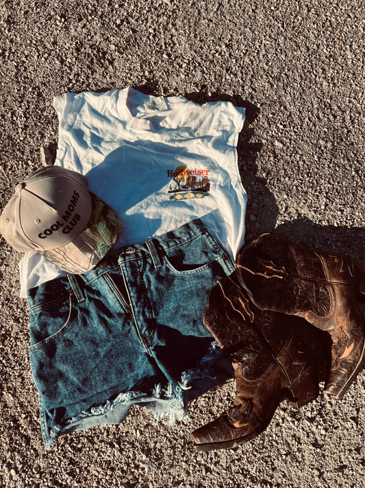 Vintage Budweiser crop top