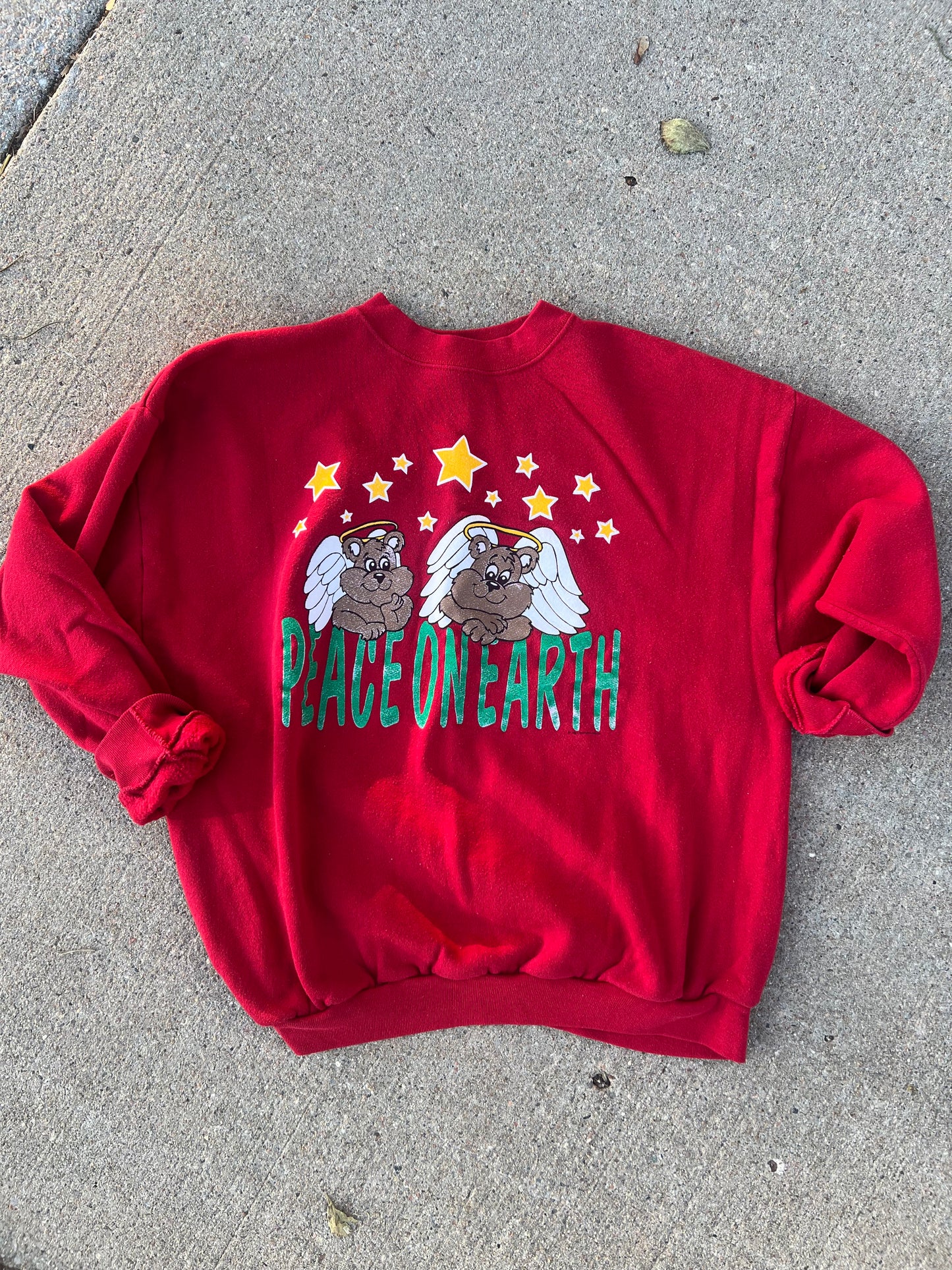 Vintage peace on earth crewneck
