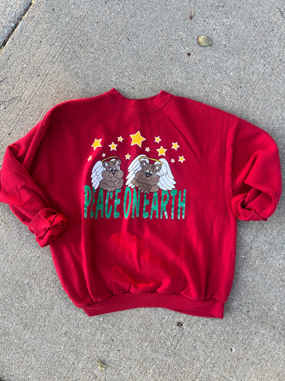 Vintage peace on earth crewneck