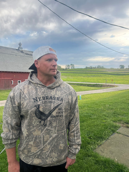 Nebraska big cock camo hoodie