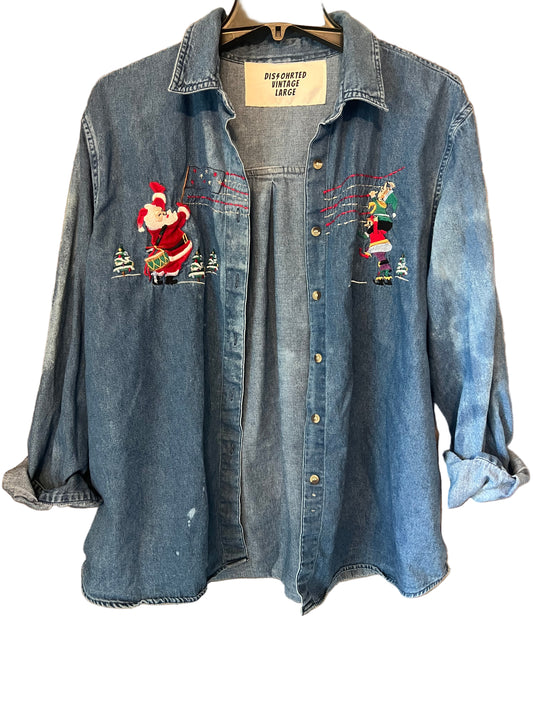 Vintage Santa shacket