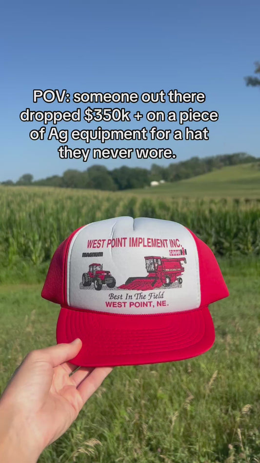 Vintage case IH trucker hat